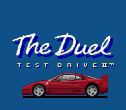 Duel, The - Test Drive II (USA) Title Screen